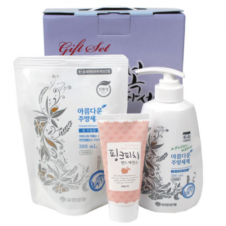 아름다운 주방세제 용기+아름다운 주방세제 리필+과일나라 핸드에센스 3종(케이스 선택) #2