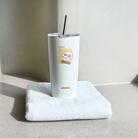 센트라도 송월 타올(수건)+카카오 춘식이 빨대 스텐 텀블러 세트 #4
