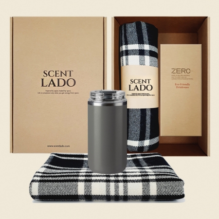 센트라도 국산 항공담요+타이니 텀블러 340ml 세트 #2