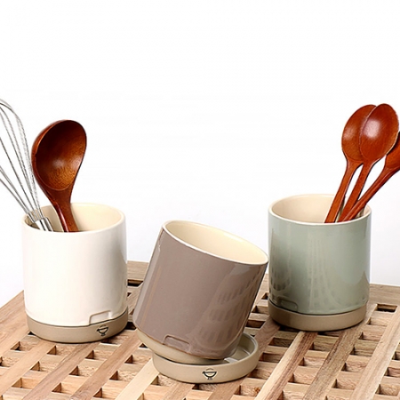 포개다 매트 모노톤 수저통(수저통+받침대)3color #2