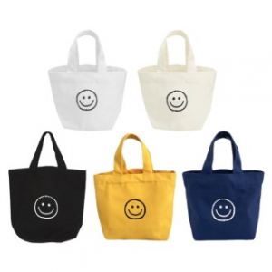 캔버스 미니 스마일 에코백, 미니백, 숄더백