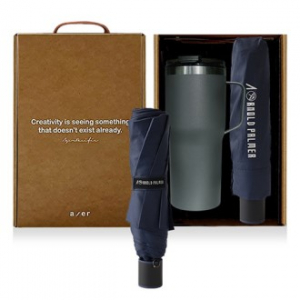 레스쁘리 고급 텀블러세트 II (슈어 그립 텀블러 600ml + 아놀드파마 우산)