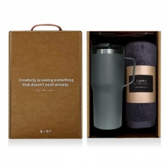 레스쁘리 고급 텀블러세트 EE (슈어 그립 텀블러 600ml + 담요)