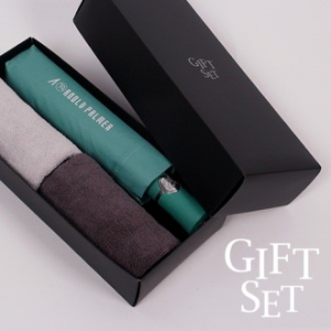 아놀드파마 3단 전자동 우산 & 주방 타올 2P세트(0187899)