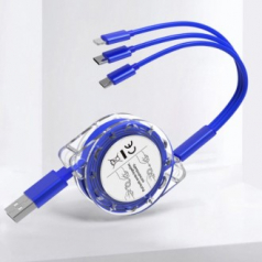 3in1 릴타입 충전케이블 릴케이블