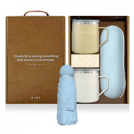 레스쁘리 고급 텀블러세트 UUU(어반 스텐 머그 355ml+마카롱 우산) #2