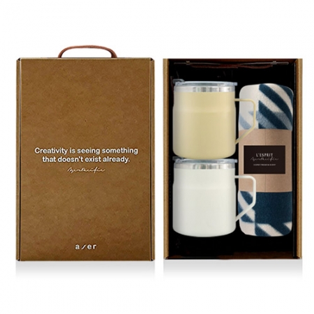 레스쁘리 고급 텀블러세트 SSS (어반 스텐 머그 355ml+무릎담요) #2