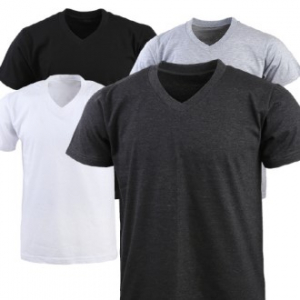 브이넥 반팔 PT 면 30수