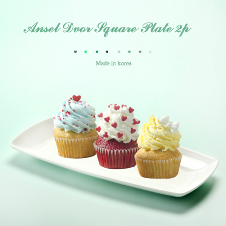 앙셀 드보르 사각접시 2p #3