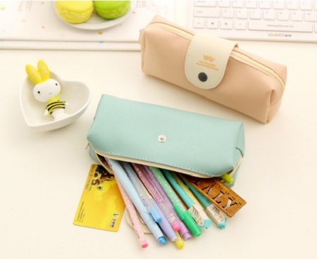 똑딱이 필통, 파스텔필통, 대용량필통, 귀여운필통, 펜파우치, 파우치필통 #2