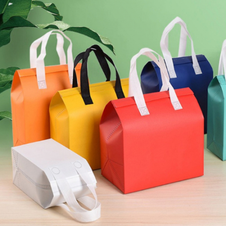 J57 파스텔 컬러 부직포 보온 보냉가방 대 (30cm*30cm*20cm) #2