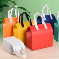 J57 파스텔 컬러 부직포 보온 보냉가방 대 (30cm*30cm*20cm)