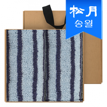 [송월타올] 호텔컬렉션 스트라이프 솔리드 44 타올 2매 선물세트 // 크라프트, 기념수건, 답례품 #2