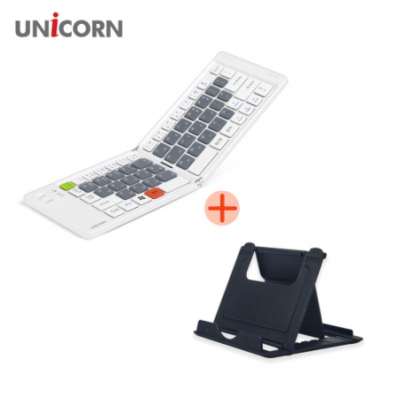 유니콘 무선 접이식 블루투스 키보드 휴대용 미니 무선키보드 C타입 충전방식 BK-900SB #3
