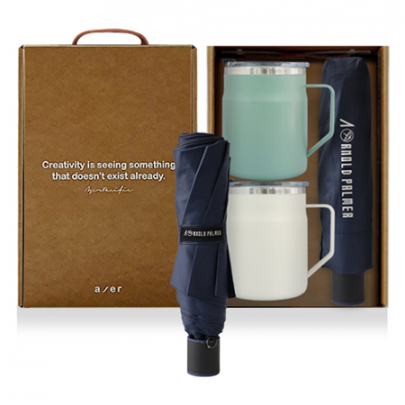 레스쁘리 고급 텀블러세트 OOOO(어반 스텐 머그 475ml + 아놀드파마 우산) #2