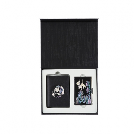 새라온 송학나전 한지가죽 명함 지갑 + 송학 나전 명함케이스 #2