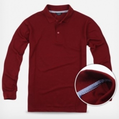 30수 TC PK 체크폴로 긴팔 // 주머니 없음