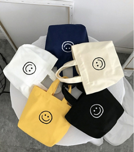 스마일 미니 캔버스 에코백 #2