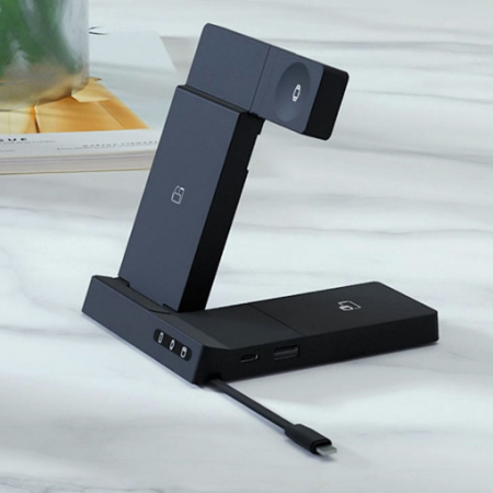 아이웨어 6in1 고속 무선충전기 올인원 갤럭시워치 애플워치 동시사용 IQW-6300D #3