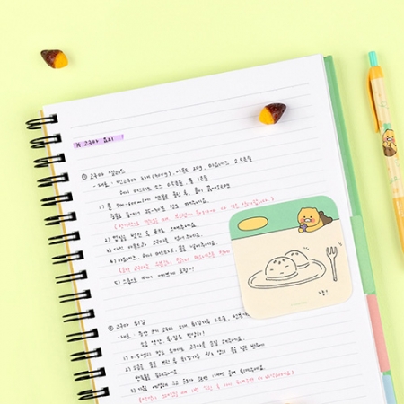 캐릭터 B5 인덱스 스프링 노트 L 그린 #2