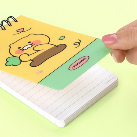 캐릭터 미니 휴대용 스프링 수첩 옐로우 #7