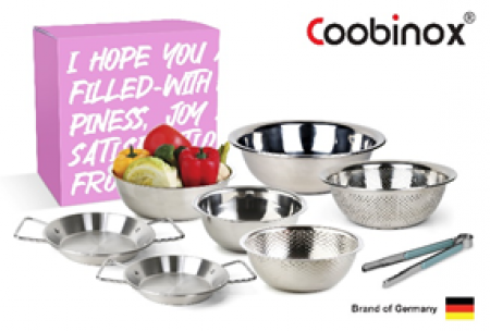 [쿠비녹스]믹싱볼 쌀함박 채반 집게 플레이트 8종 세트 #2