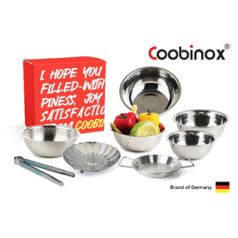 [쿠비녹스]믹싱볼 쌀함박 채반 찜판 집게 플레이트 8종 세트