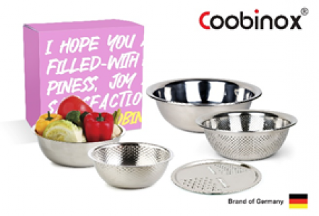 [쿠비녹스]믹싱볼 쌀함박 채반 채칼 5종 세트 #3