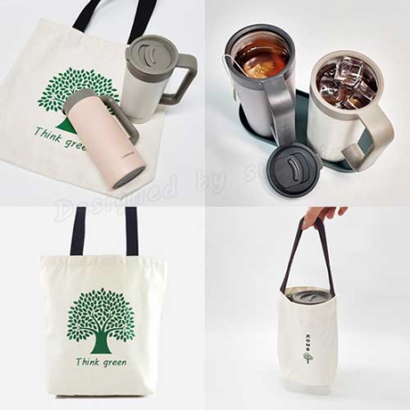 락앤락 테이블머그 텀블러2p 선물세트(데일리11호)에코백 텀블러파우치 #5