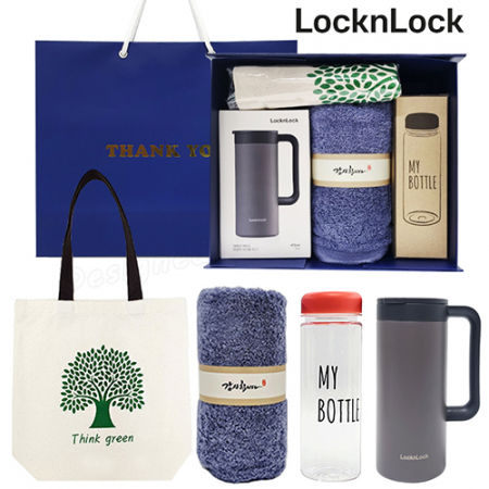 락앤락 테이블머그 텀블러 선물세트(데일리12호)[송월타올] 에코백 보틀 #3