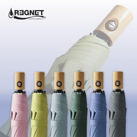 프래타 8K UV코팅 원목손잡이 3단 완자동 양우산 #3