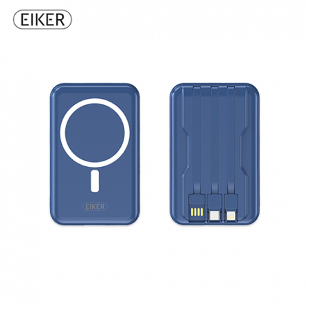 EIKER YC-4123 맥세이프 마그네틱 무선 미니 일체형 보조배터리 10000mAh 4색 컬러 #4