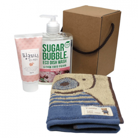 슈가버블 주방세제 + 기라로쉬 울리 핸드타올 + 과일나라 핸드에센스 3종세트 #2