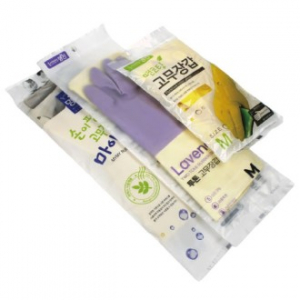 고무장갑 3종세트(마이마이 고무장갑 + 면코팅 고무장갑 + 투톤 고무장갑)