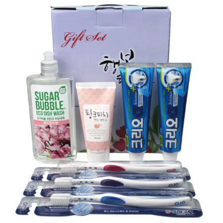 크리오 미세모 칫솔 + 크리오 치약 + 슈가버블 주방세제 + 과일나라 핸드에센스 7종 세트 #2