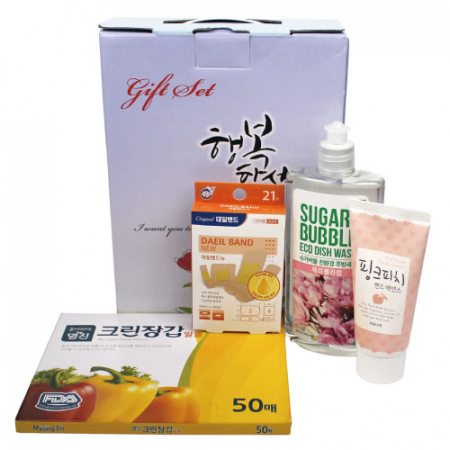 대일밴드 혼합형밴드 + 슈가버블 주방세제 + 크린장갑 + 과일나라 핸드에센스 4종세트 #2