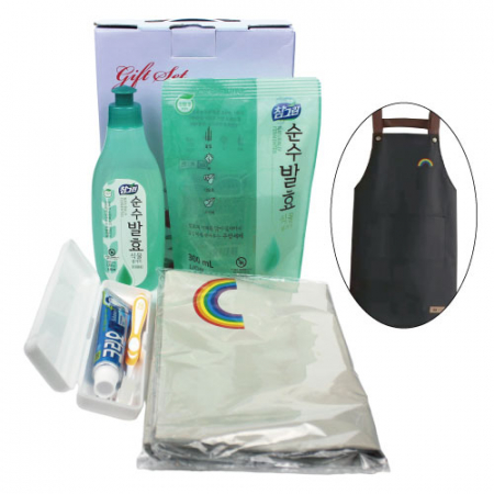 방수 얖치마 + 크리오 치약칫솔세트 + 참그린 주방세제 + 참그린 주방세제 리필 4종 #2
