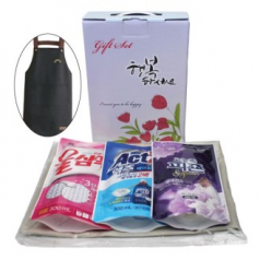 고급형 방수 앞치마 + 액츠 세탁세제 + 울샴푸 + 피죤 섬유 유연제 4종세트