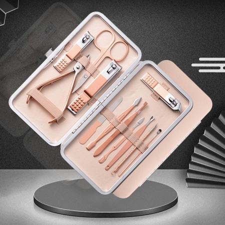 네일케어 손톱깎이 세트 12종, 손톱깎이 네일 케어세트 케이스푸셔 #2
