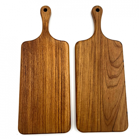 나무나라 티크 우드 사각 핸들 도마 소 #4