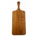 작은이미지: 나무나라 티크 우드 사각 핸들 도마 소 #2