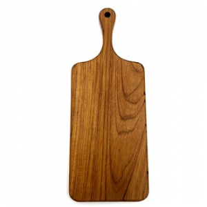 나무나라 티크 우드 사각 핸들 도마 소