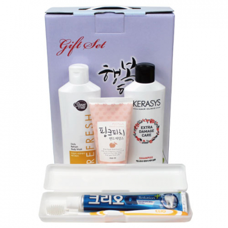 크리오 치약칫솔 세트 + 샤워메이트 바디워시 + 케라시스 샴푸 + 과일나라 핸드에센스 4종세트 #2