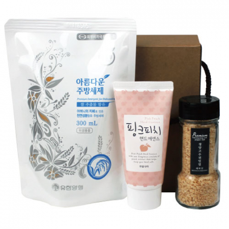 아름다운주방세제 + 청양고추 천일염 + 과일나라 핸드에센스 3종세트 #2