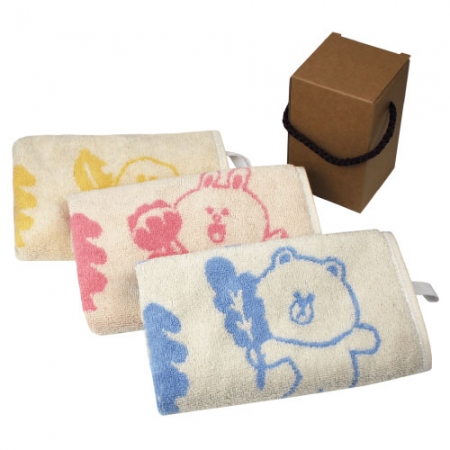 라인프렌즈 포레스트 선염 세면타올, 핸드타올, 주방타올 40x80cm #2