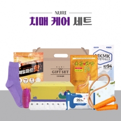 누리 치매 케어세트 6호 (미끄럼 방지 양말. 지압기, 미용티슈)