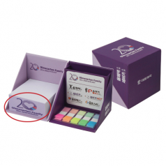 칼라 전사 큐브메모함 (점착메모함)