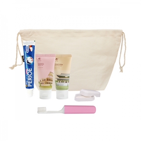 오라이프 에코 여행용세트 203호, 면 파우치 6종 여행용세트 203호 #2