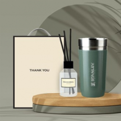 시즈넬 선물세트 스탠리 고진공 둥근텀블러 473ml + 디퓨저 100ml