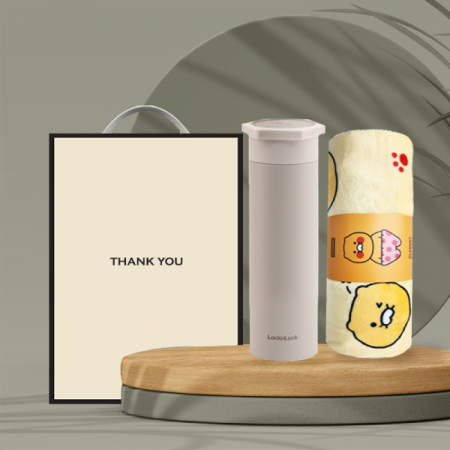 시즈넬 고급선물세트 락앤락 스파이더 텀블러 400ml + 카카오 무릎 담요 #2